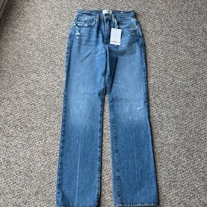 Frame Denim Light Blue Straight Leg Jeans